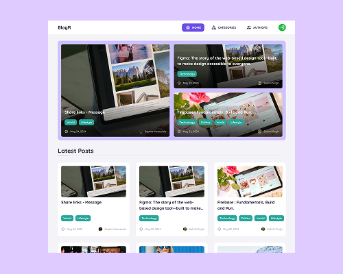 BlogR - Blogging App